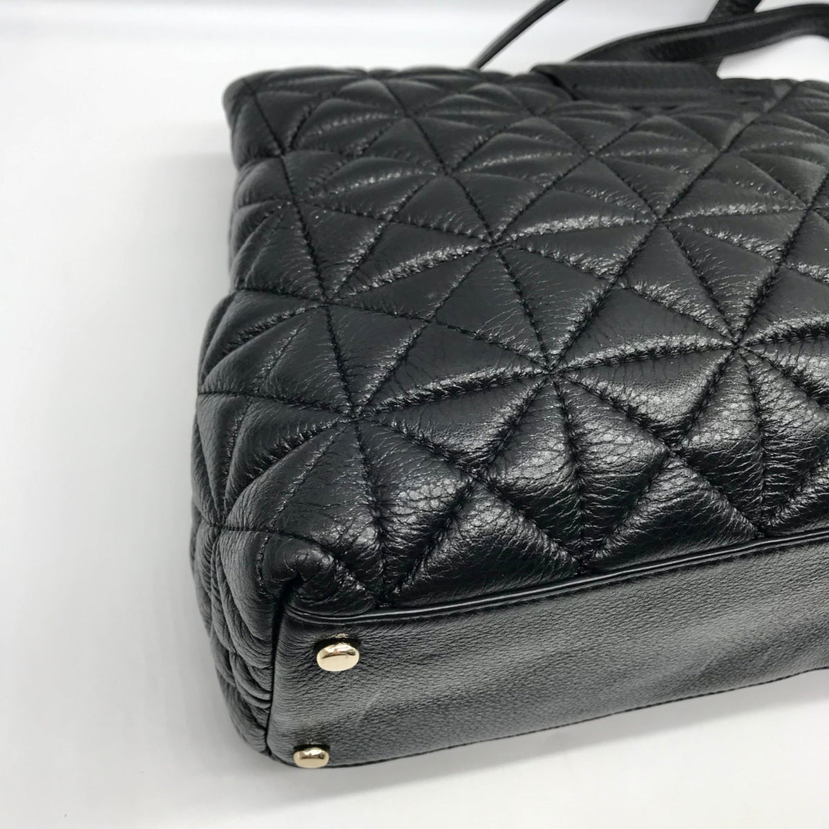 Kate Spade Black Quilted Leather Elena Whitaker Place Shoulder Bag