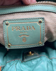 Prada Green Nylon Shoulder Bag