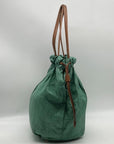 Prada Green Nylon Shoulder Bag