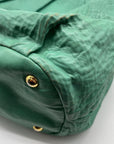 Prada Green Nylon Shoulder Bag