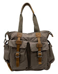 Tsd Brand Brown Urban Light Fabric Tote Bag