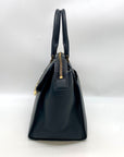 Michael Kors Black Pebbled Leather Hudson Satchel