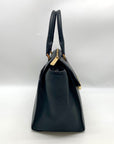 Michael Kors Black Pebbled Leather Hudson Satchel