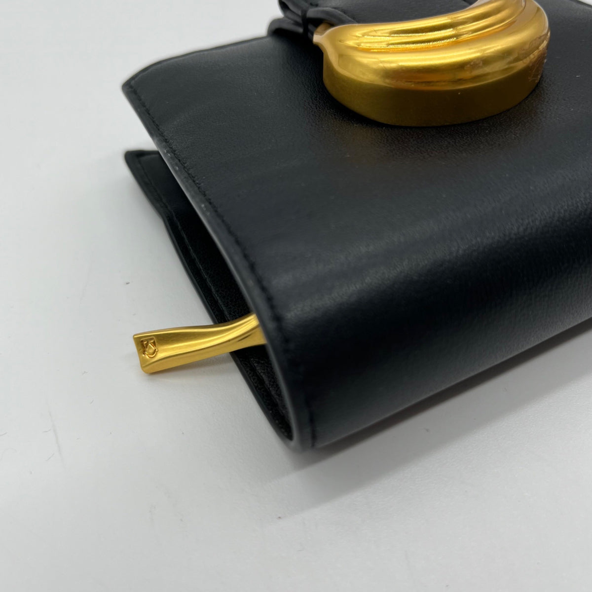 Donna Karan Black Leather Small Wallet
