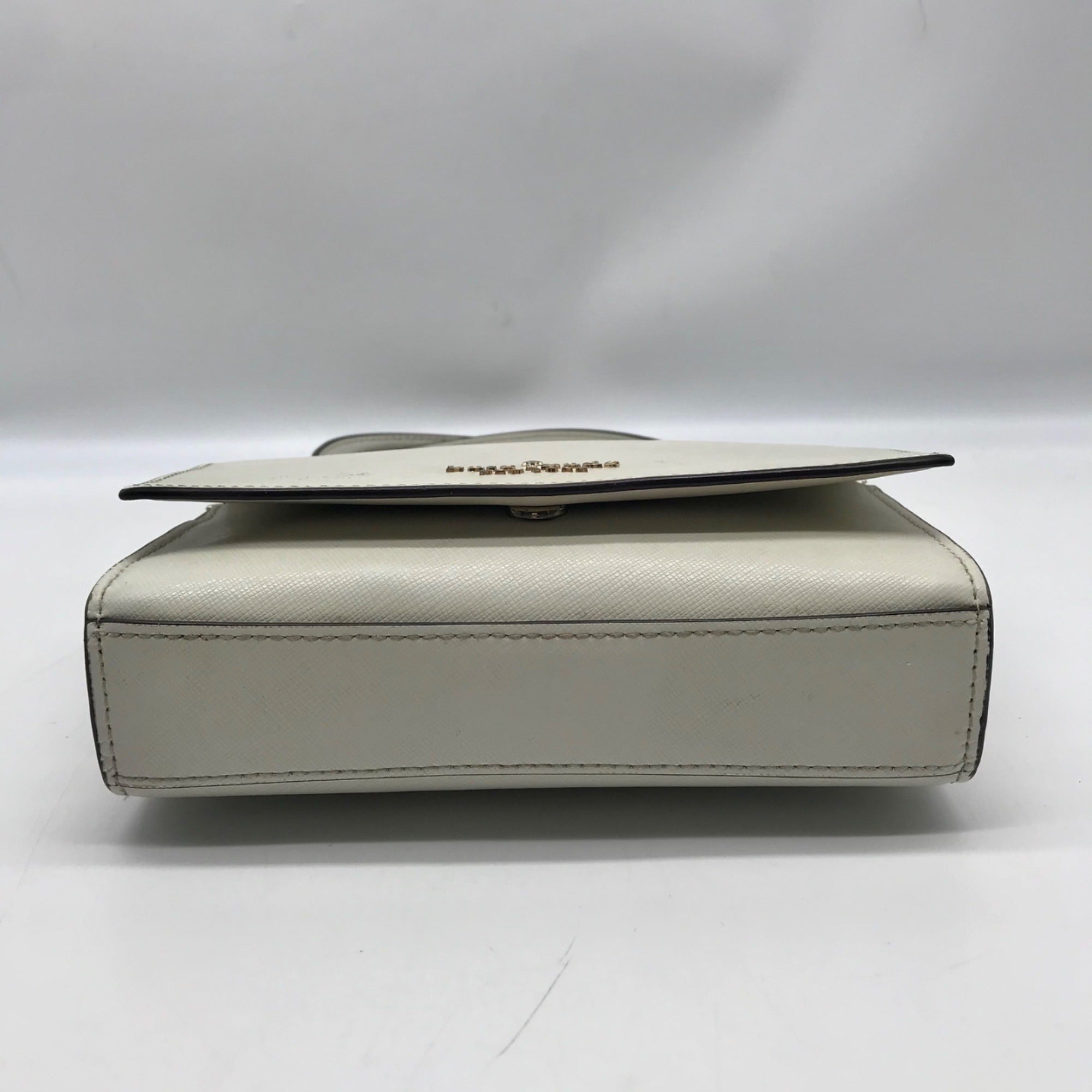 Kate Spade Ivory Leather Staci Flap Crossbody Bag