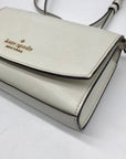 Kate Spade Ivory Leather Staci Flap Crossbody Bag