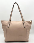 Michael Kors Light Pink Pebbled Leather Jet Set Tote & Wristlet