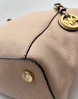 Michael Kors Light Pink Pebbled Leather Jet Set Tote & Wristlet