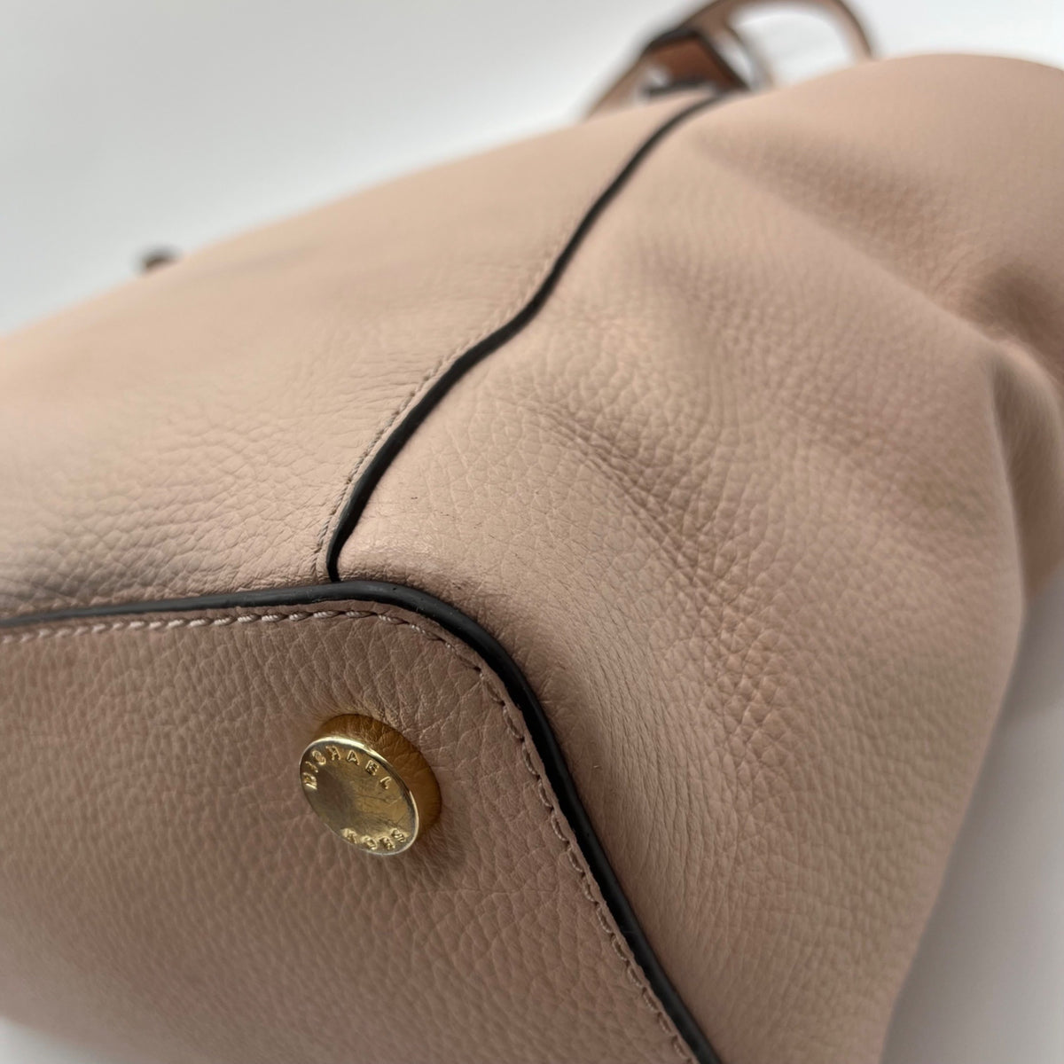 Michael Kors Light Pink Pebbled Leather Jet Set Tote &amp; Wristlet