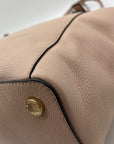 Michael Kors Light Pink Pebbled Leather Jet Set Tote & Wristlet