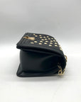 Valentino Orlandi Black Quilted Diamond Crossbody Bag