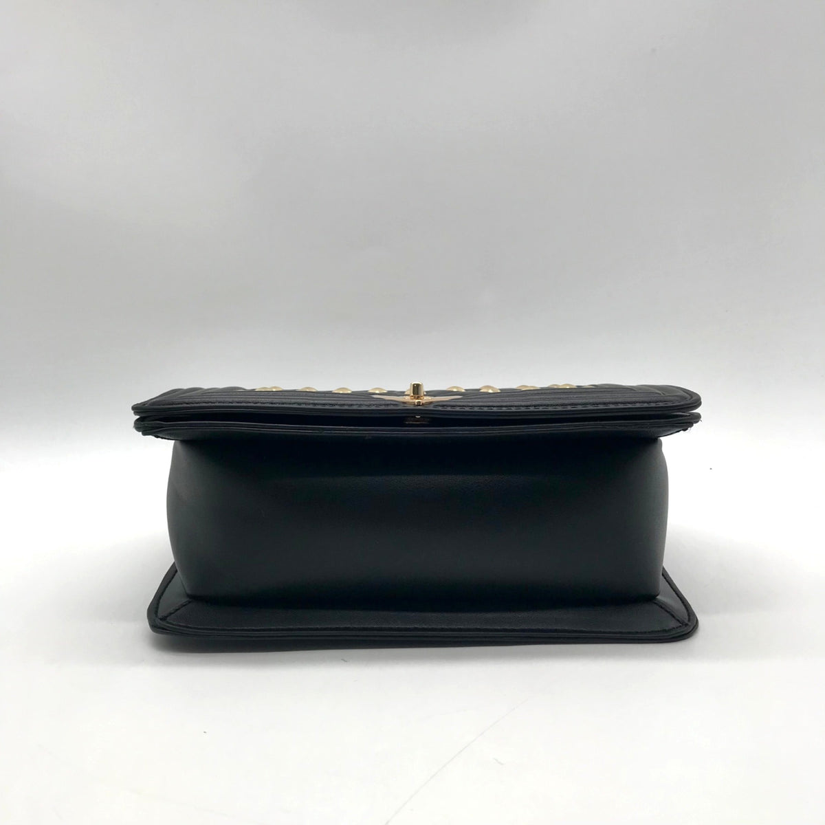 Valentino Orlandi Black Quilted Diamond Crossbody Bag