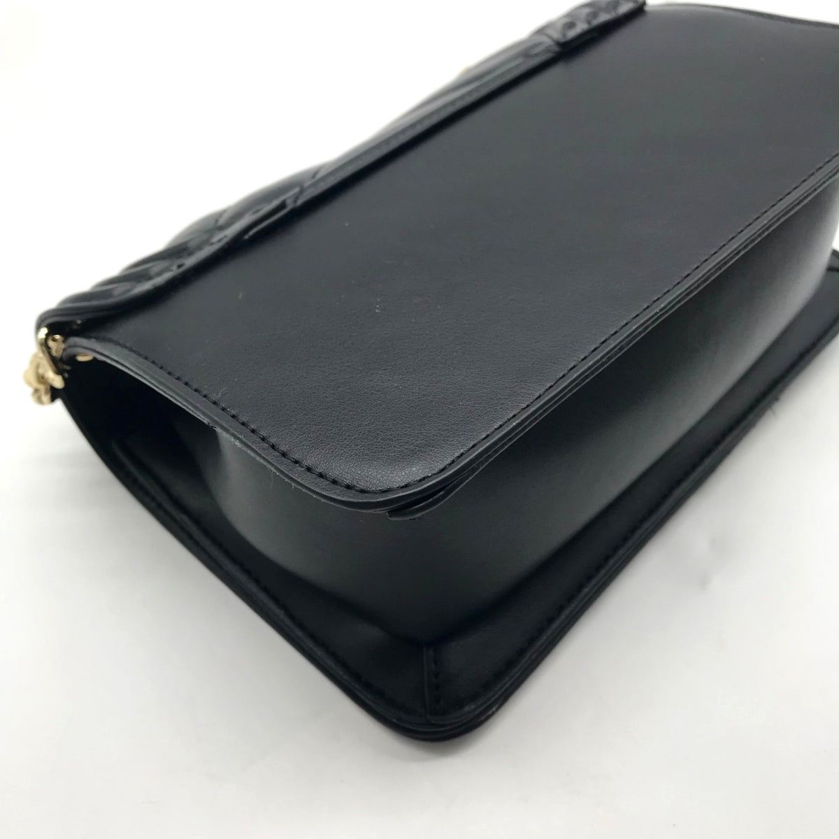 Valentino Orlandi Black Quilted Diamond Crossbody Bag