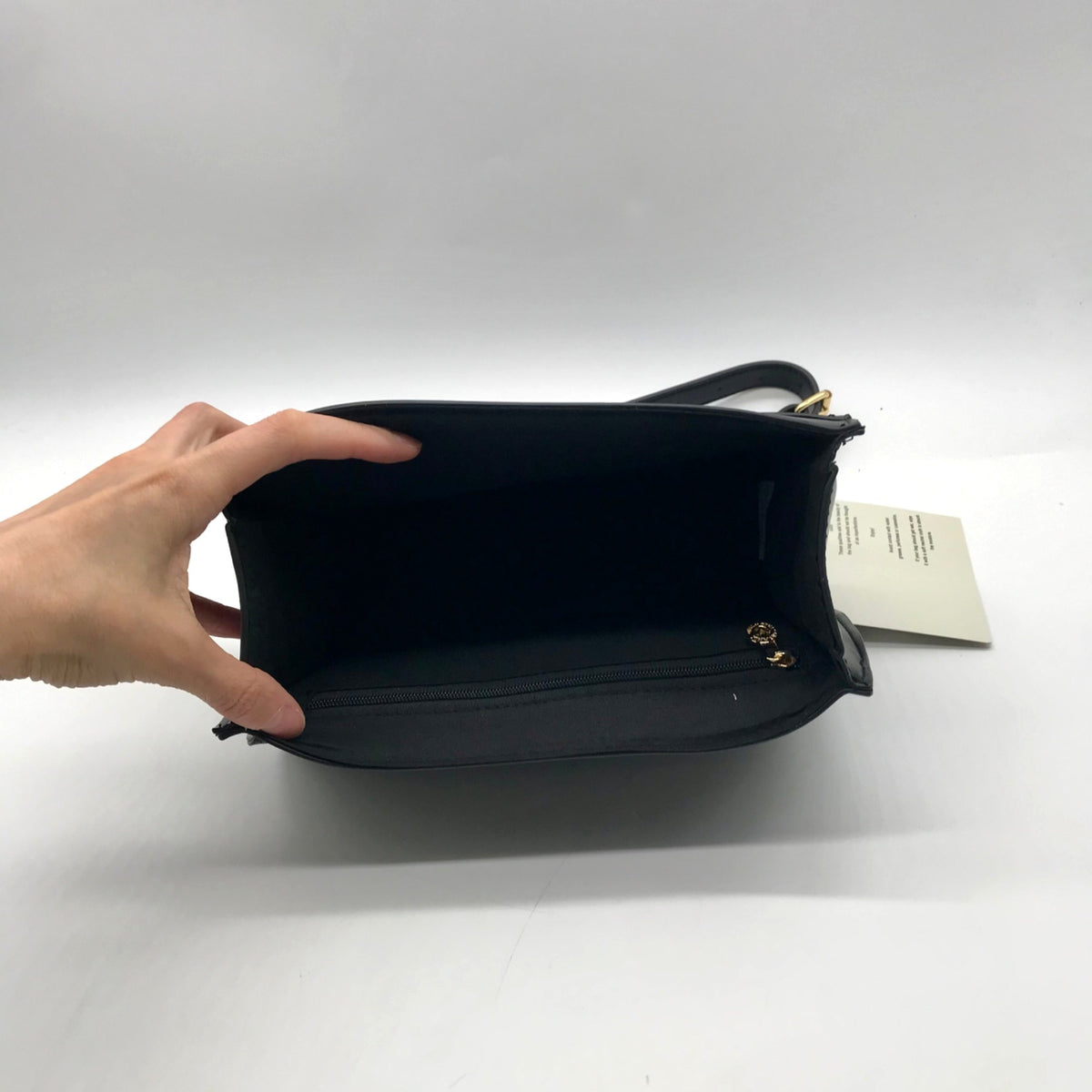 Valentino Orlandi Black Quilted Diamond Crossbody Bag