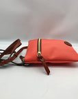 Dooney & Bourke Orange Nylon Double Zip Crossbody