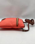 Dooney & Bourke Orange Nylon Double Zip Crossbody