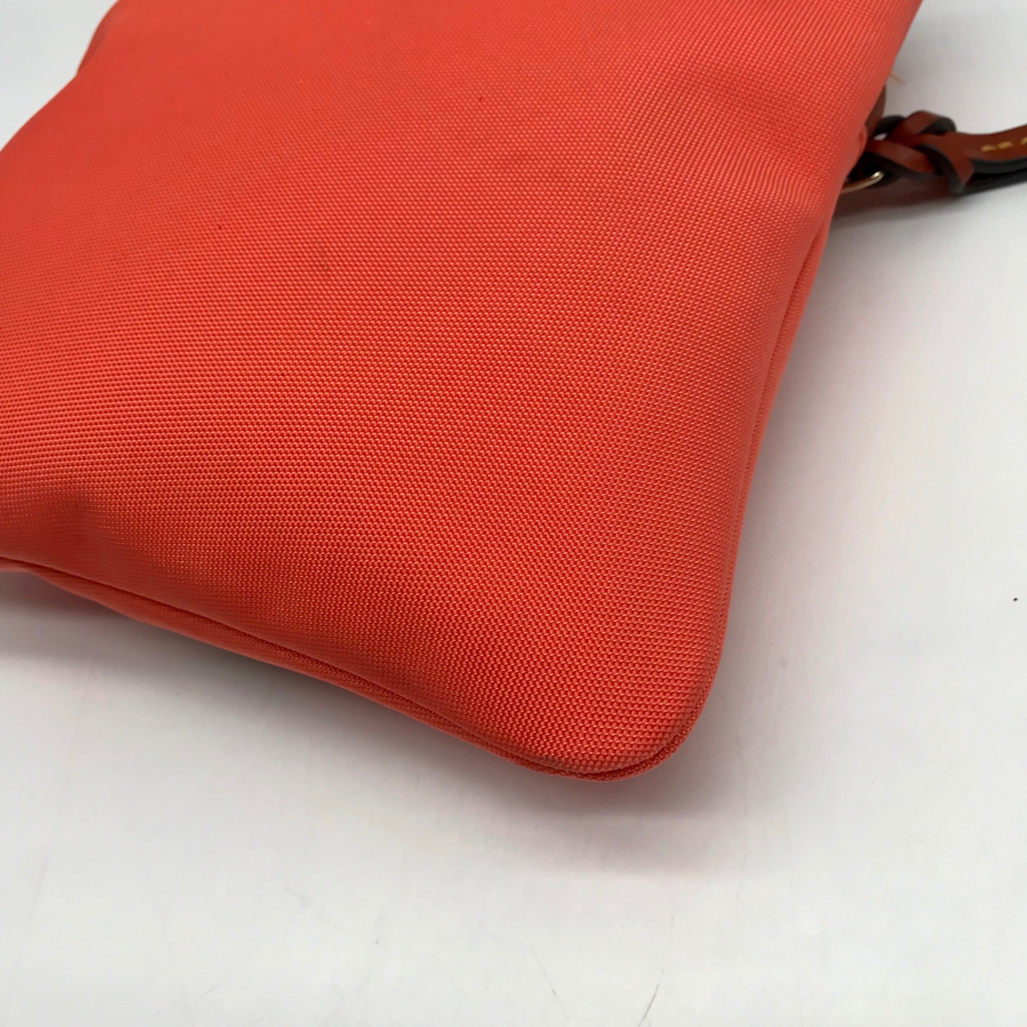 Dooney &amp; Bourke Orange Nylon Double Zip Crossbody