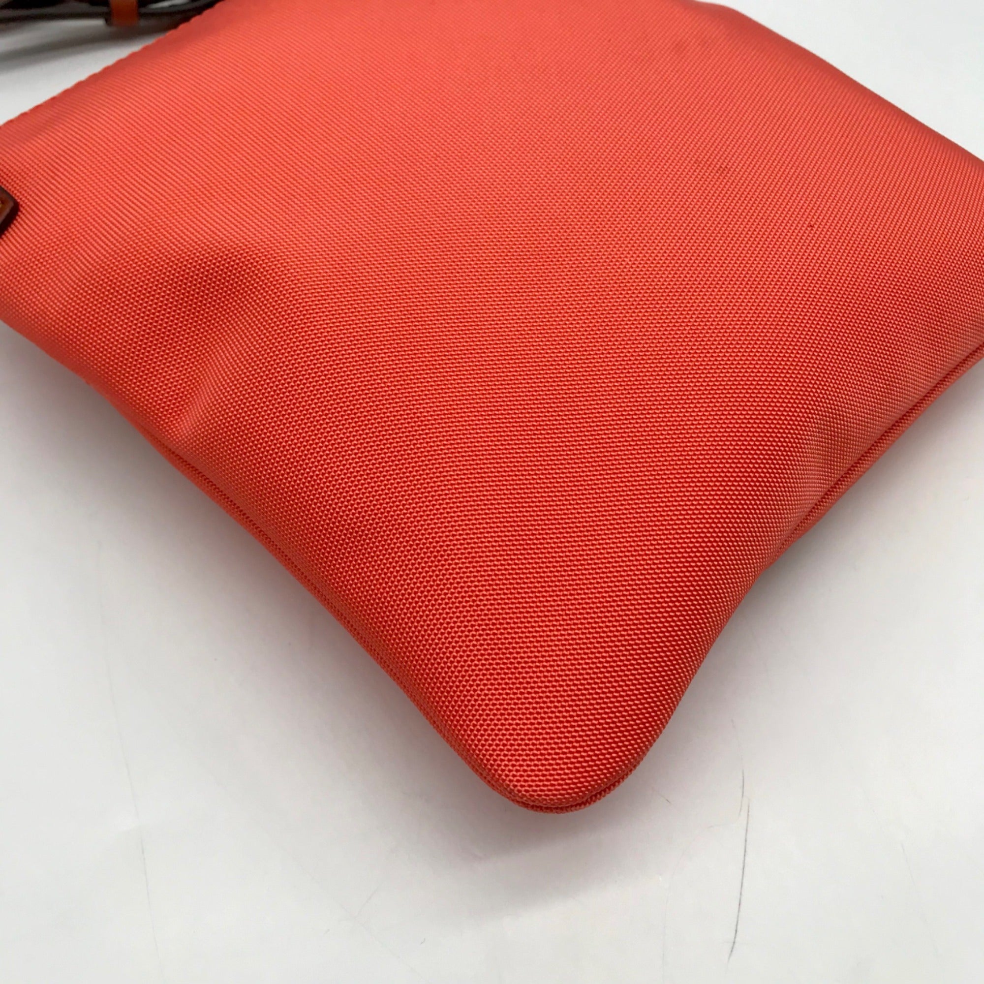 Dooney &amp; Bourke Orange Nylon Double Zip Crossbody