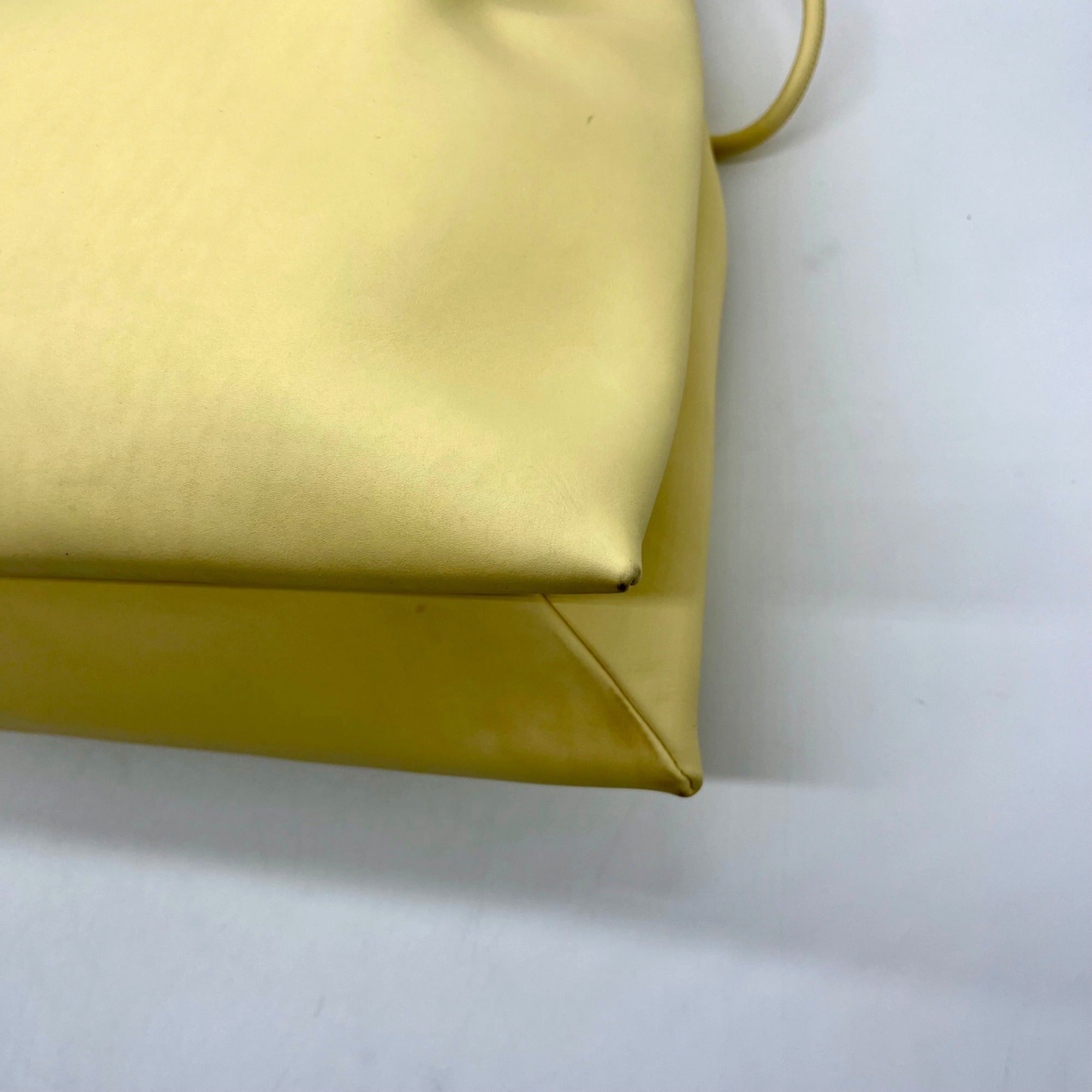 Cult Gaia Yellow Leather Asa Tote