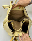 Cult Gaia Yellow Leather Asa Tote