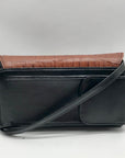Bellerose Black & Brown Faux Leather Wallet Crossbody