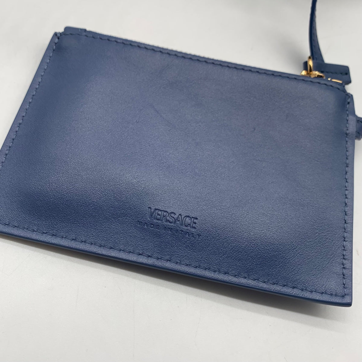 Versace Blue Denim Protea Tote Bag