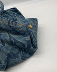 Versace Blue Denim Protea Tote Bag