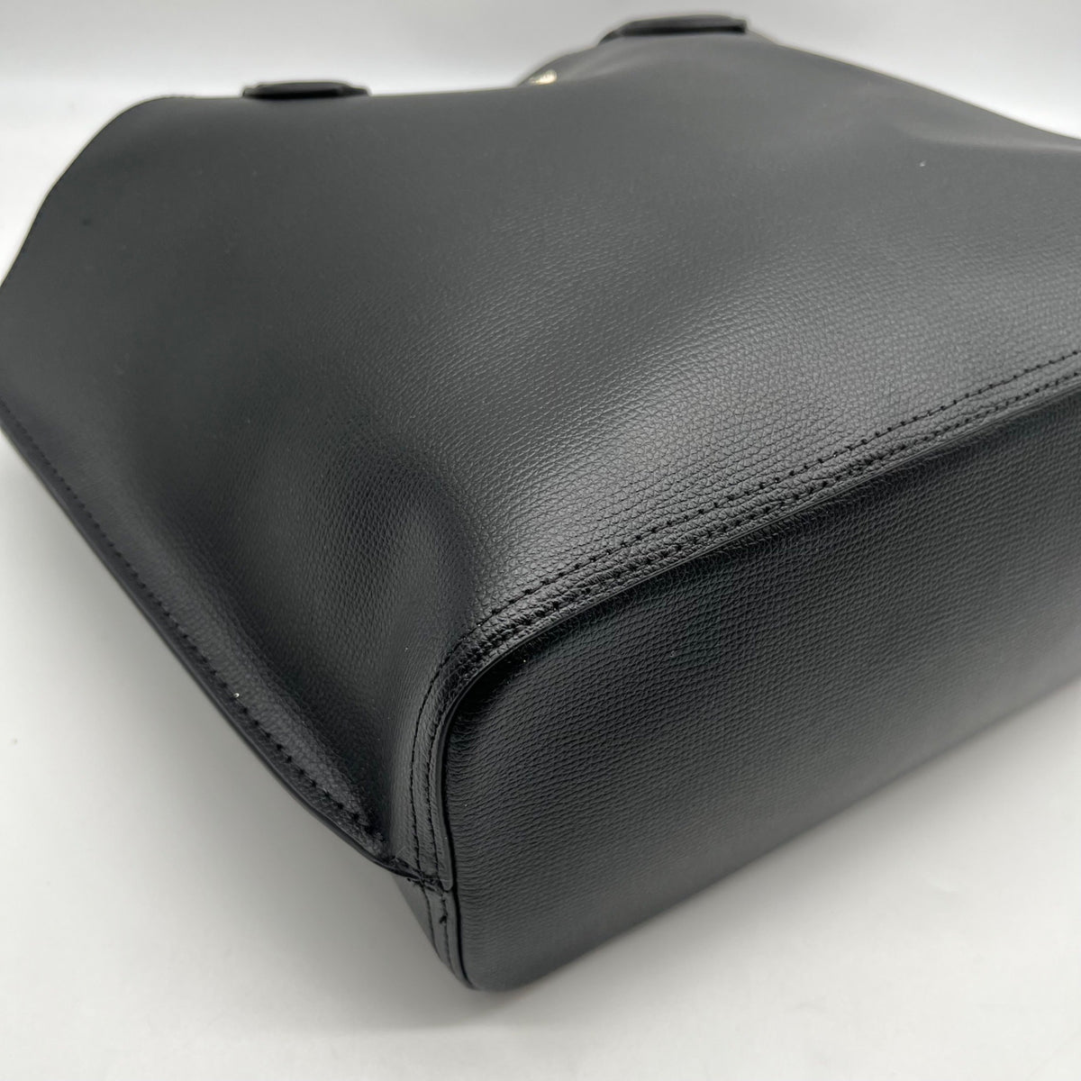 Kate Spade Black Crossgrain Leather Suite Work Tote Bag