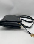 Michael Kors Black Leather Nicole Triple Compartment Crossbody Bag