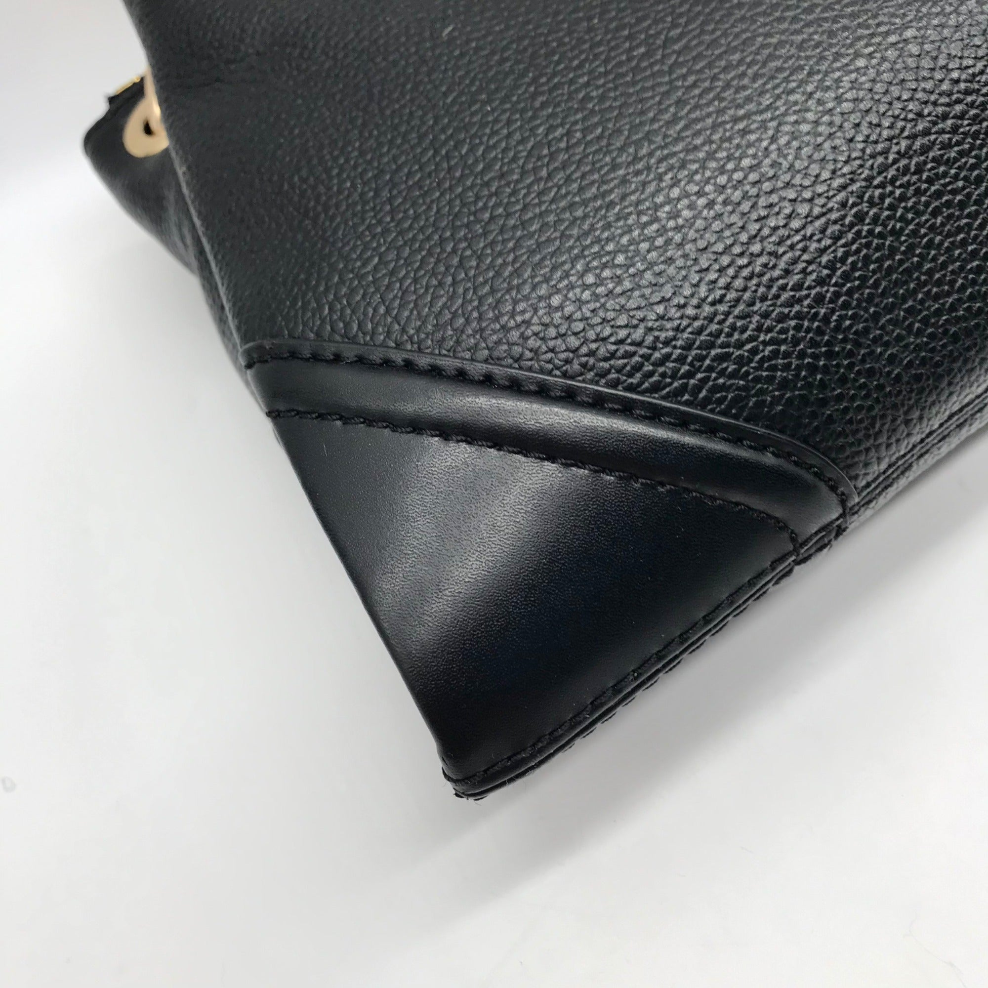 Michael Kors Black Leather Nicole Triple Compartment Crossbody Bag