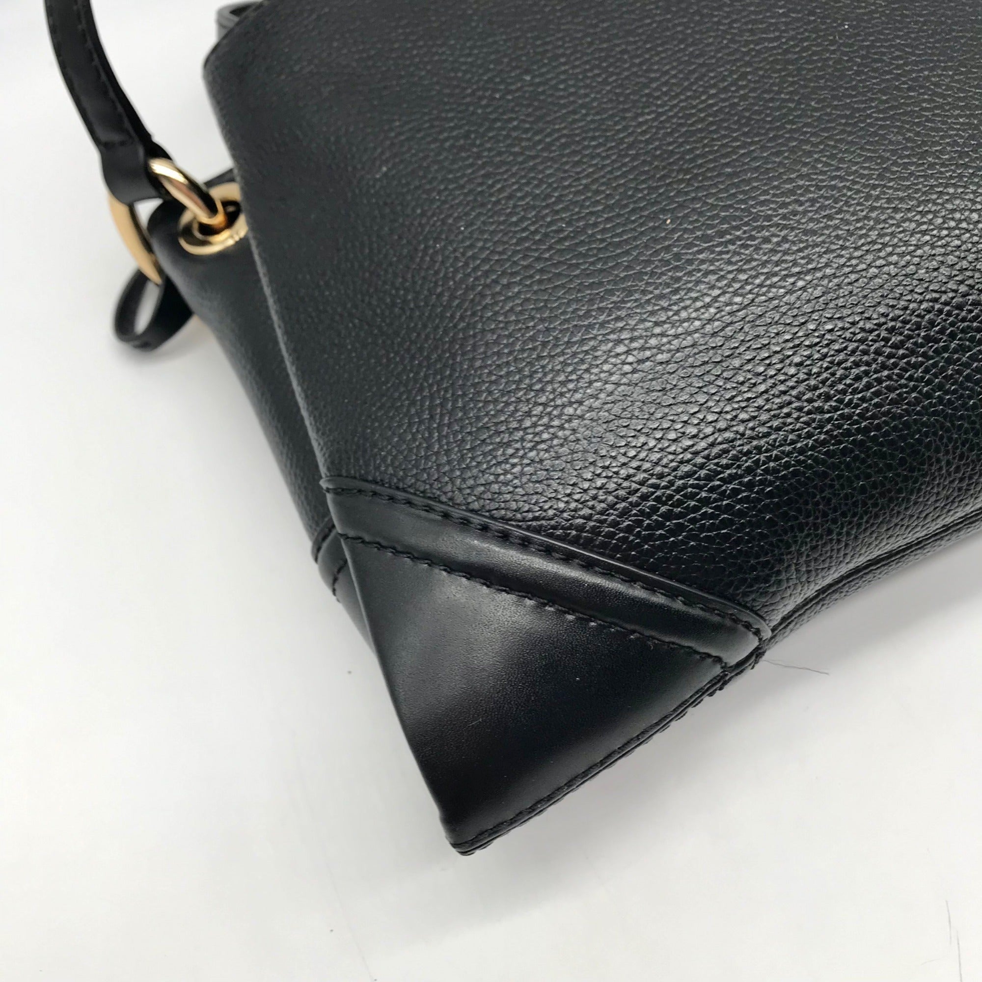 Michael Kors Black Leather Nicole Triple Compartment Crossbody Bag