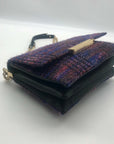 Kate Spade Emerson Place Lenia Purple Tweed Convertible Crossbody