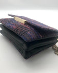 Kate Spade Emerson Place Lenia Purple Tweed Convertible Crossbody