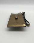 Patricia Nash Metallic Gold Leather Wristlet Wallet