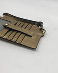 Patricia Nash Metallic Gold Leather Wristlet Wallet