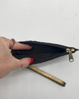 Patricia Nash Metallic Gold Leather Wristlet Wallet