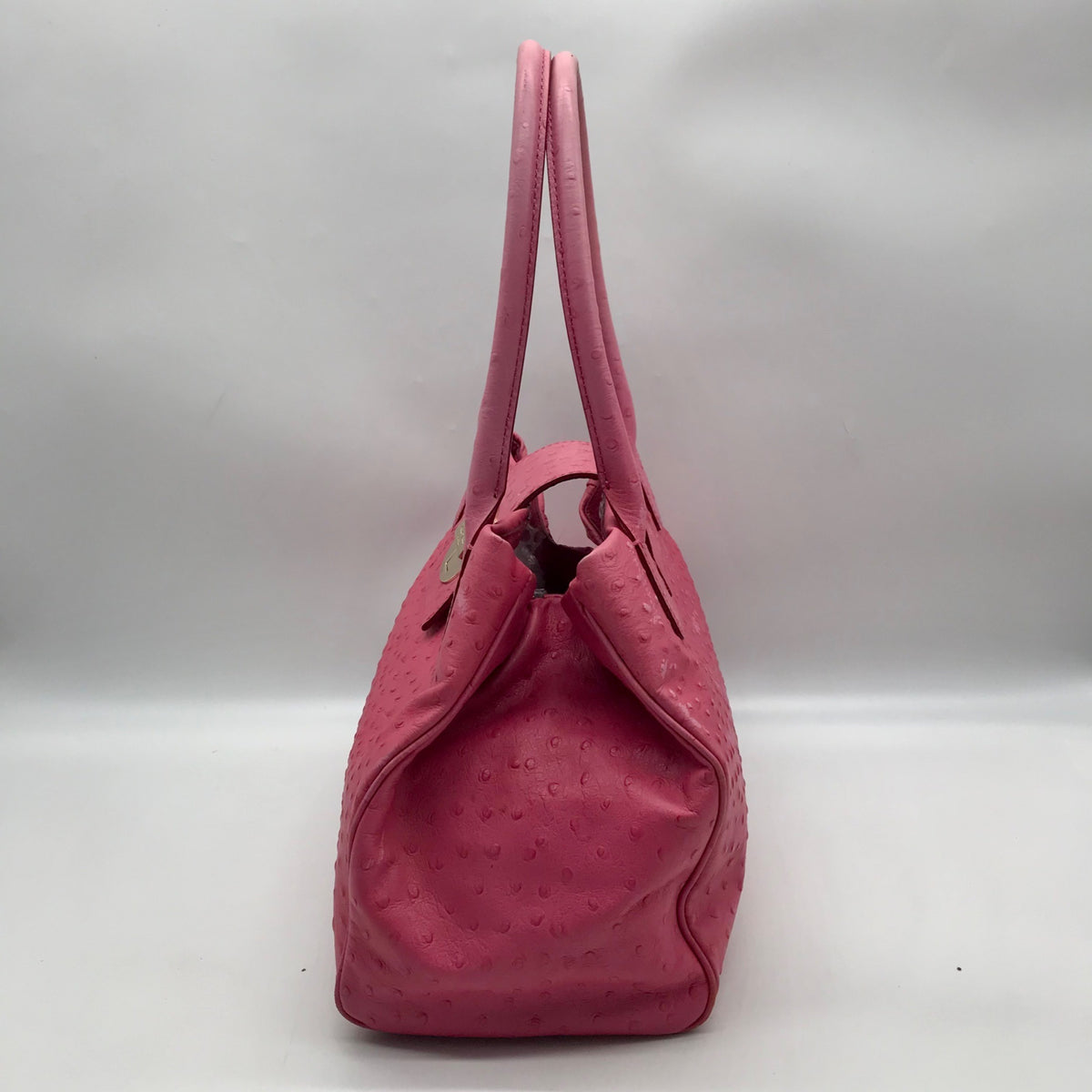 Kate Spade Pink Ostritch Leather Anisha Bexley Shoulder Bag