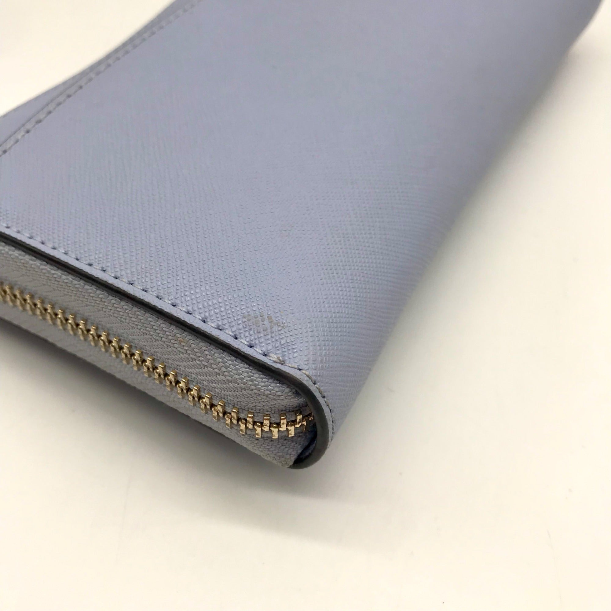 Kate Spade Baby Blue Saffiano Leather Laurel Way Neda Wallet