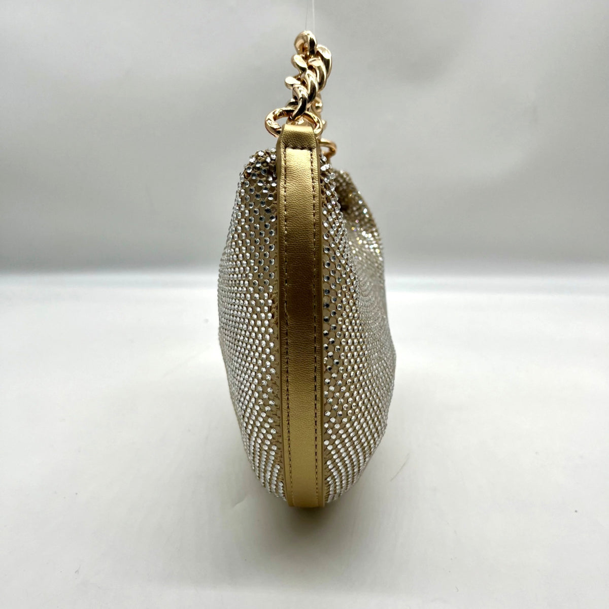 Nina Gold Mesh Mini Bag With Pouch