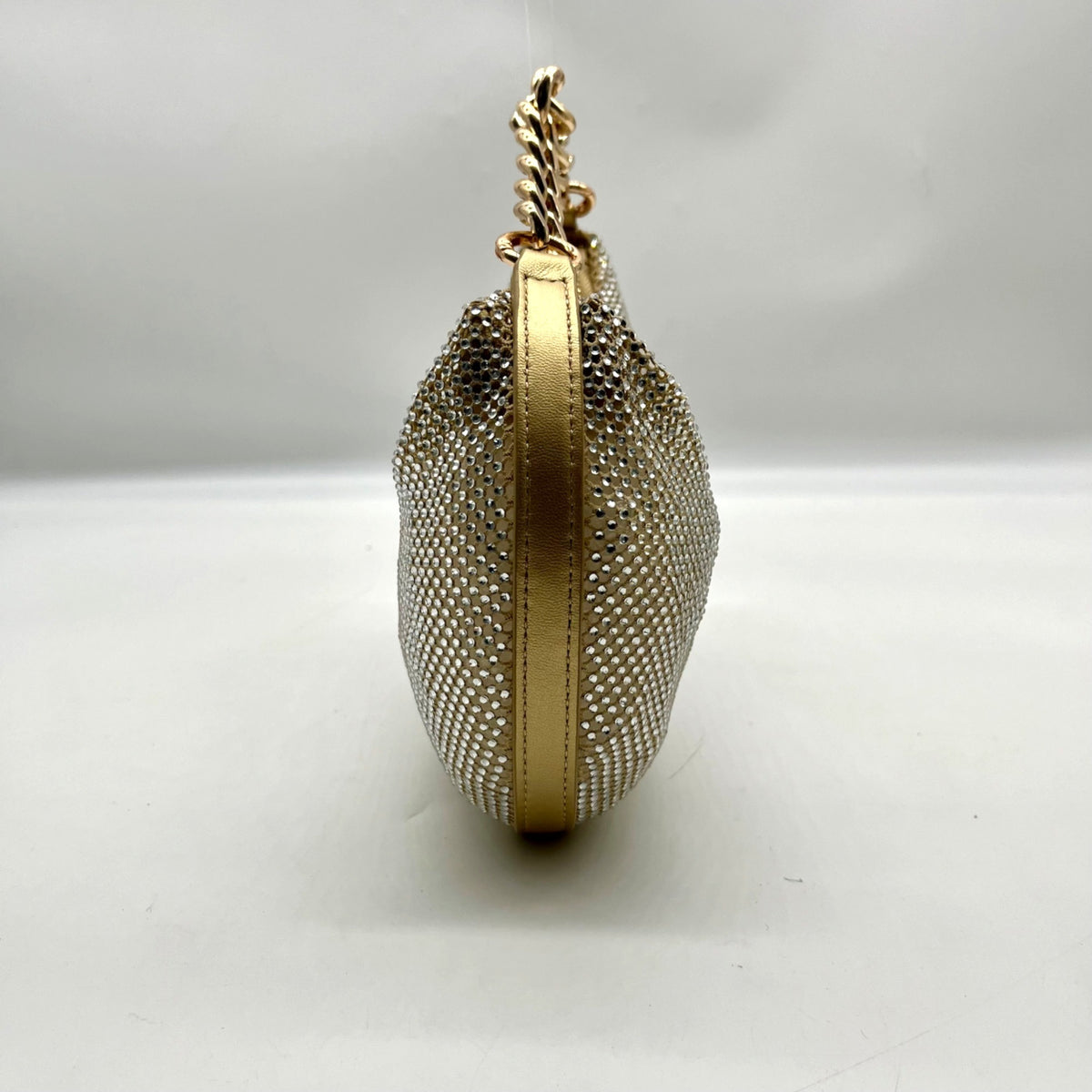 Nina Gold Mesh Mini Bag With Pouch