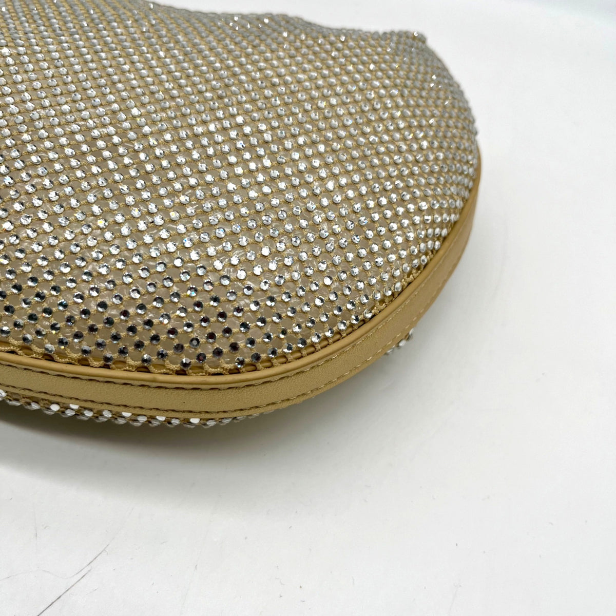 Nina Gold Mesh Mini Bag With Pouch