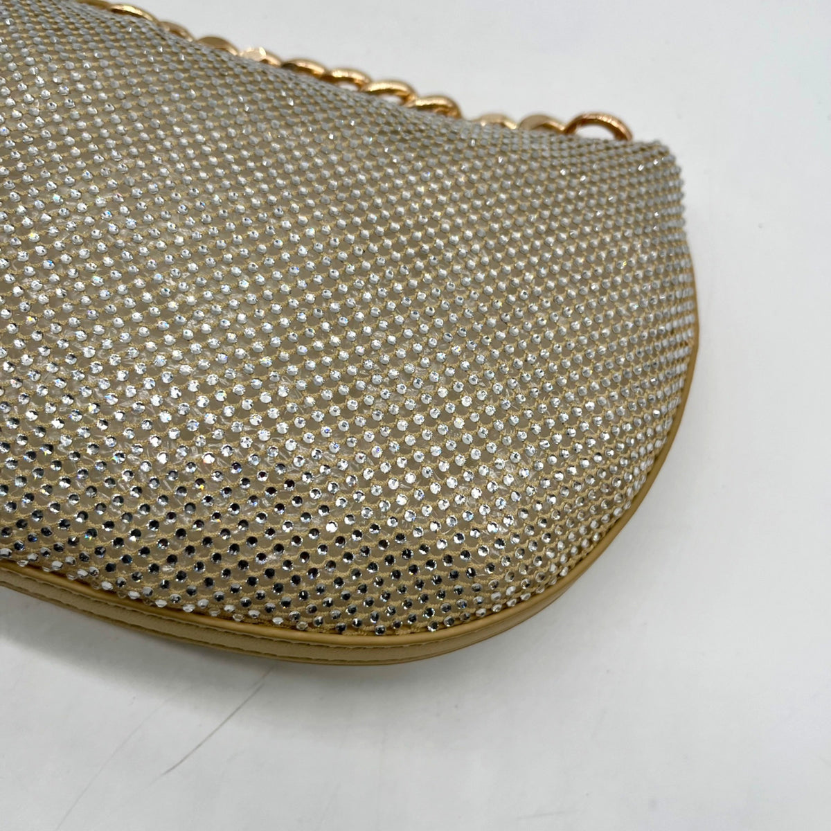 Nina Gold Mesh Mini Bag With Pouch