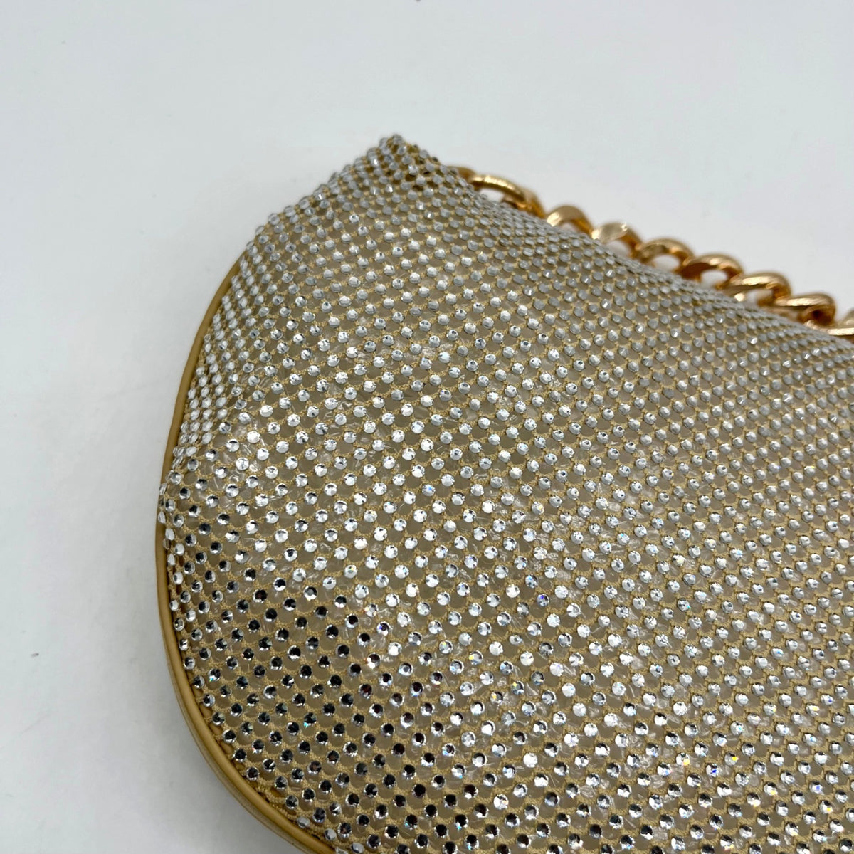 Nina Gold Mesh Mini Bag With Pouch