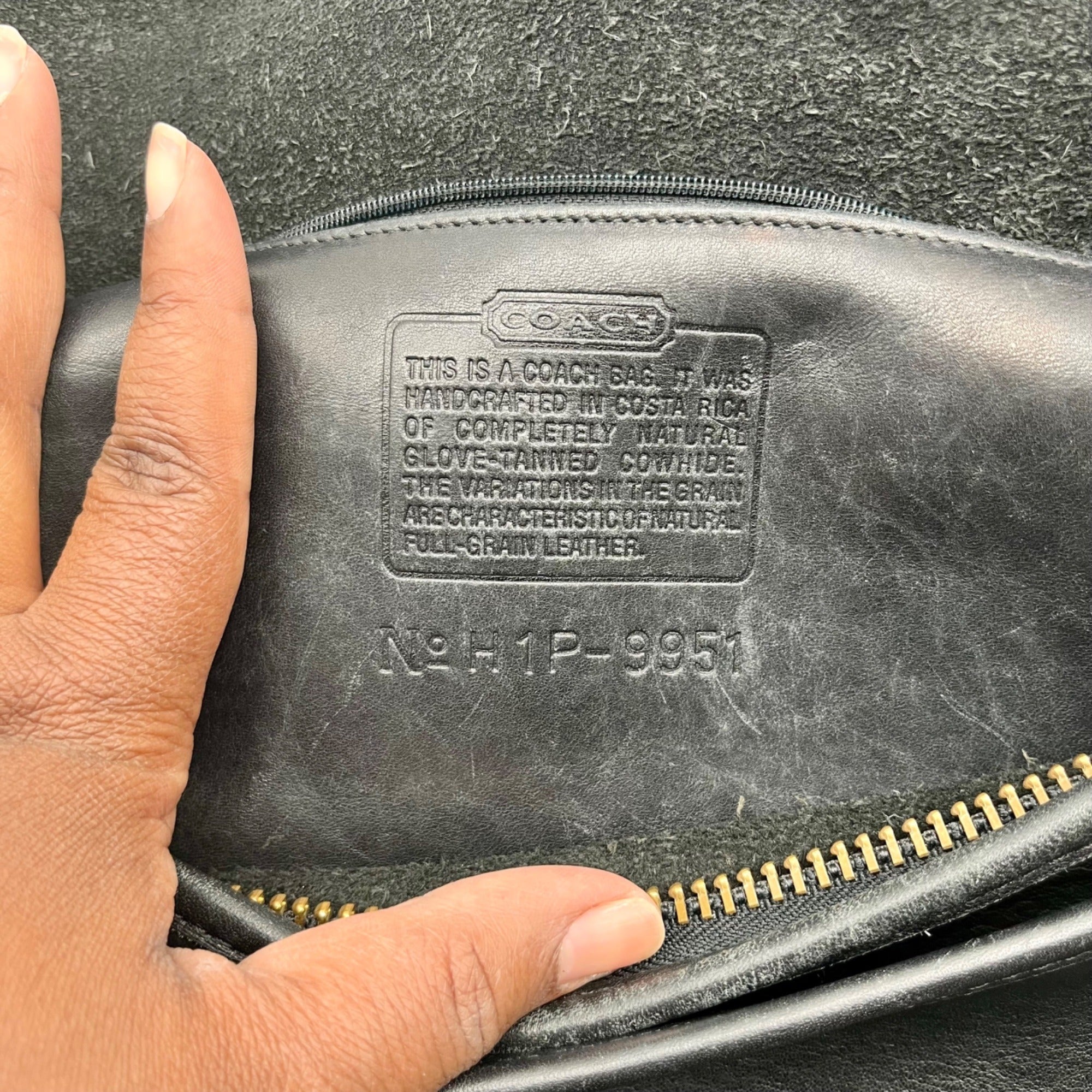 Coach Black Leather Patricia Legacy bag 9951