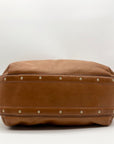 Michael Kors Brown Leather Big Valley North South Tote