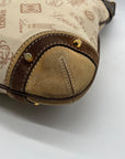 Loewe Tan Canvas Fabric Shoulder Bag