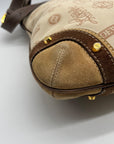 Loewe Tan Canvas Fabric Shoulder Bag