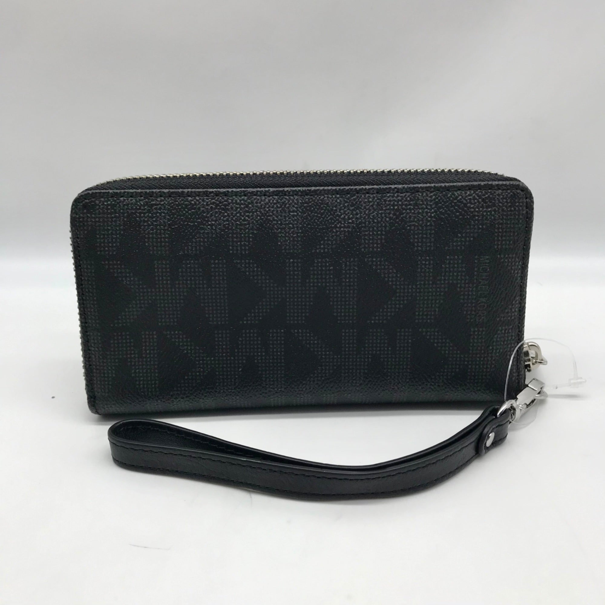 Michael Kors Black Monogram Canvas Fulton Wristlet
