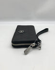 Michael Kors Black Monogram Canvas Fulton Wristlet