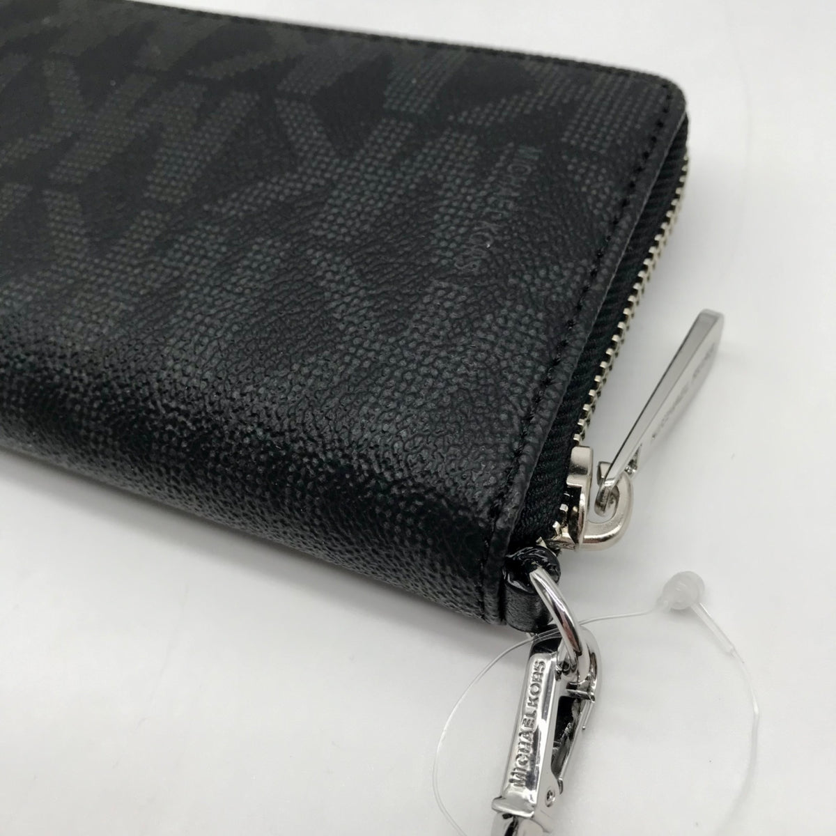 Michael Kors Black Monogram Canvas Fulton Wristlet